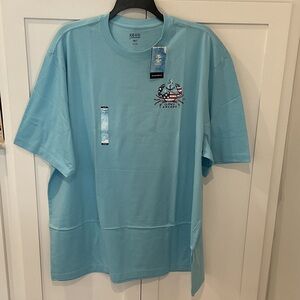 Izod Light Blue Nautical Graphic Tee